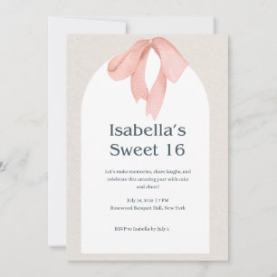 "Feiern Sie im Stil – Elegante Sweet 16 Einladung"