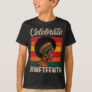 Feiern Sie Juneteenth 1865 Gleichheits-Freiheitsta T-Shirt