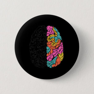 Feiern Sie Köpfe aller Art Neurodiversität Autismu Button