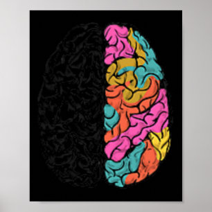 Feiern Sie Köpfe aller Art Neurodiversität Autismu Poster