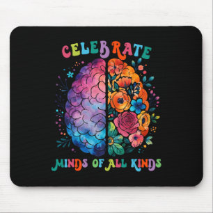 Feiern Sie Köpfe aller Art Psychische Gesundheit A Mousepad