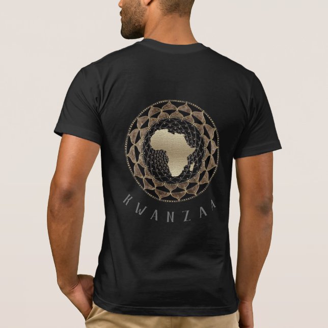 Feiern Sie Kwanzaa mit unserem Regal T-Shirt (Rückseite)