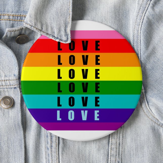 Feiern Sie Liebe, Stolz und Authentizität Button (Beispiel)