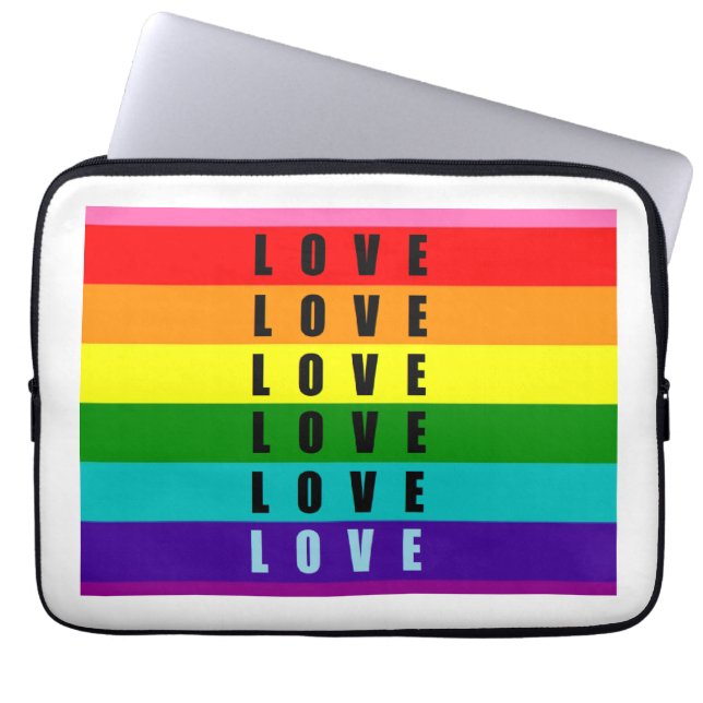 Feiern Sie Liebe, Stolz und Authentizität Laptopschutzhülle (Vorderseite)