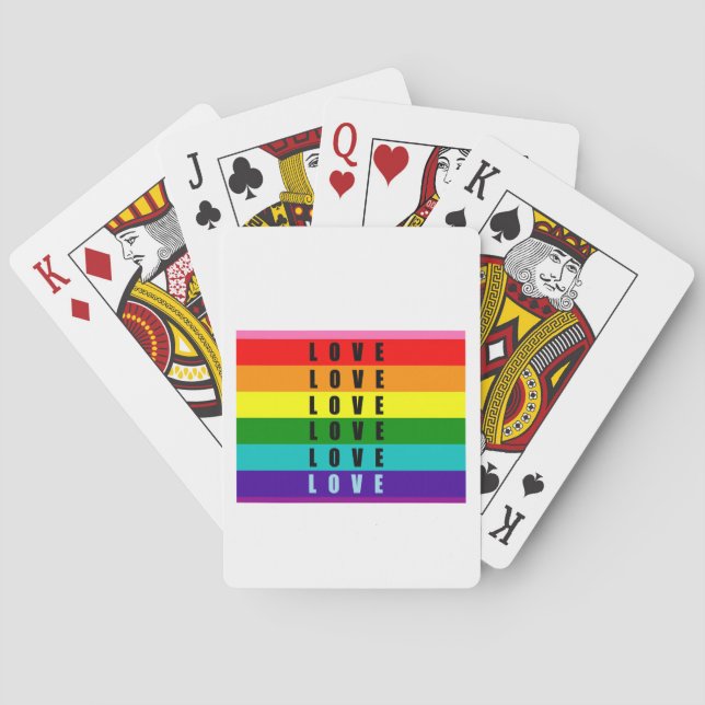 Feiern Sie Liebe, Stolz und Authentizität Spielkarten (Rückseite)