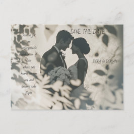 Feiern Sie Liebe und Freude mit einer Hochzeitsein Einladungspostkarte