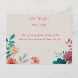 Feiern Sie Liebe und Freude mit einer Hochzeitsein Einladungspostkarte
