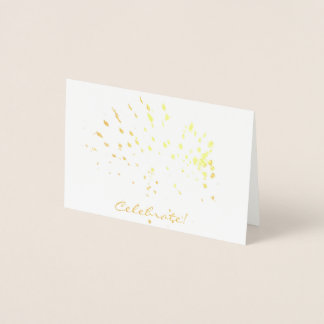 Feiern Sie! Mini-Karte für Gold Foil Folienkarte