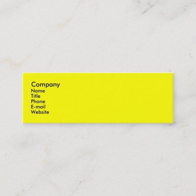 Feiern Sie Mini Visitenkarte (Vorderseite)