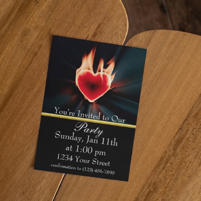 Feiern Sie mit Flammen und Freunden! Einladung (Von Creator hochgeladen)