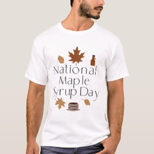Feiern Sie mit Spaß den Nationalfeiertag für Ahorn T-Shirt