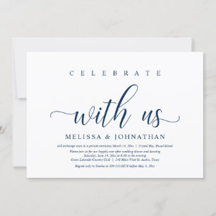 Feiern Sie mit uns, Hochzeitsessen Einladung