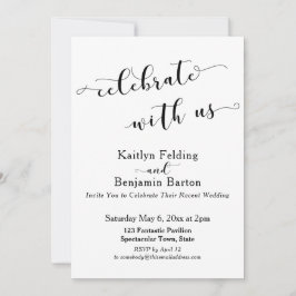 Feiern Sie mit uns nach der Hochzeit Einladung