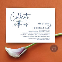Feiern Sie mit uns, Post Wedding Elopement Party