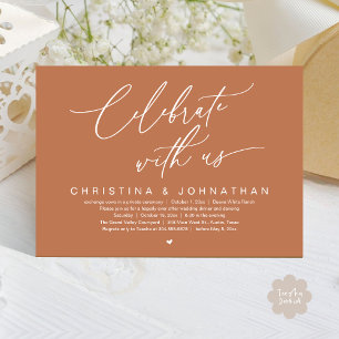 Feiern Sie mit unserem Hochzeitsfeier-Dinner-Party Einladung