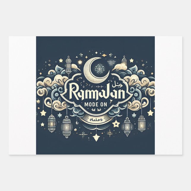 Feiern Sie Ramadan mit Ramadan ModeOn Geschenkpapier Set (Vorderseite)