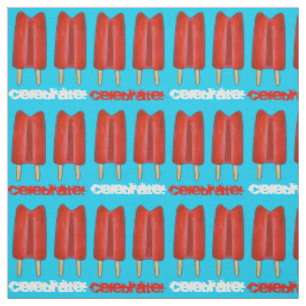 Feiern Sie! Red Twin Pop Popsicles 4. Juli USA Stoff