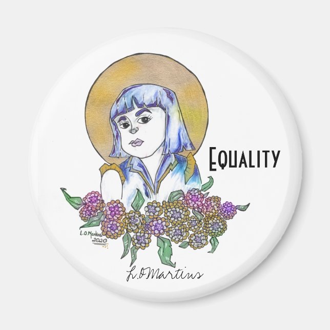 Feiern Sie starke Magnete für Frauen Magnet (Vorne)