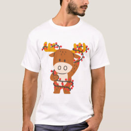 Feiern Sie Weihnachten mit einem Niedlichen Rentie T-Shirt