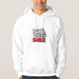 Feiern Sie Weihnachten mit Lächeln Hoodie