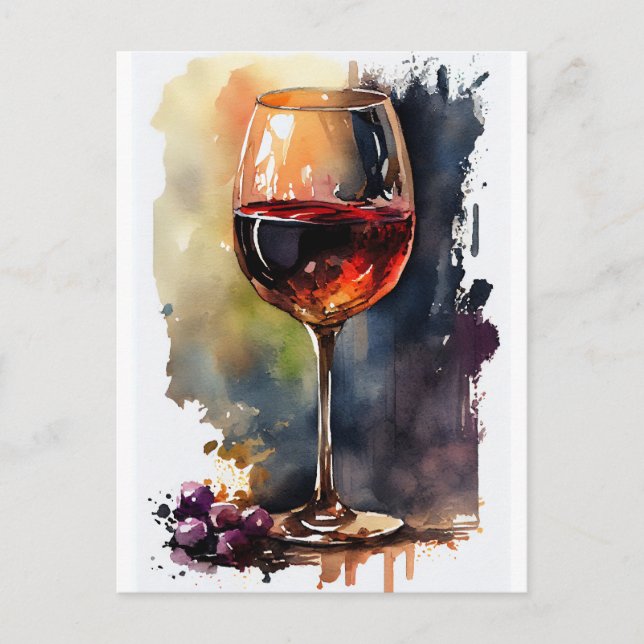 Feiern Sie Wein! Postkarte (Vorderseite)