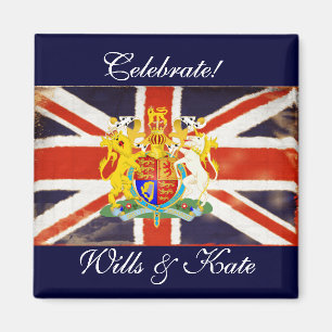 Feiern Sie Wills und Kate Andenken Magnet
