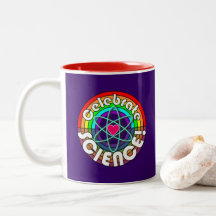 Feiern Sie Wissenschaft! Regenbogenatom