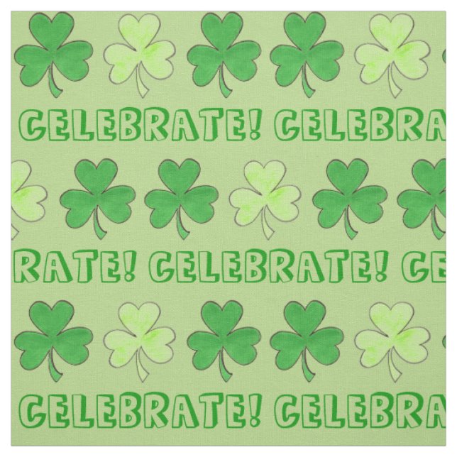 Feiern St. Patrick's Day Green Kleeblatt Clover Stoff (Muster)