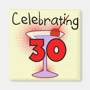 Feiern von 30 T-Shirts und von Geschenken Magnet