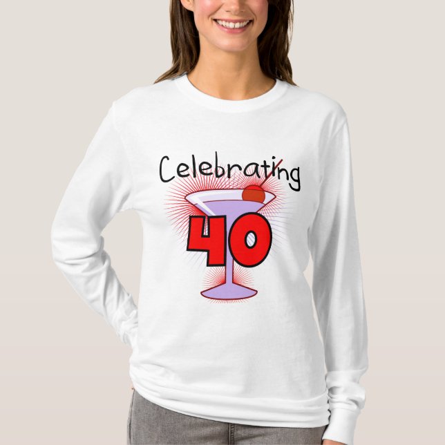 Feiern von 40 T-Shirts und von Geschenken (Vorderseite)
