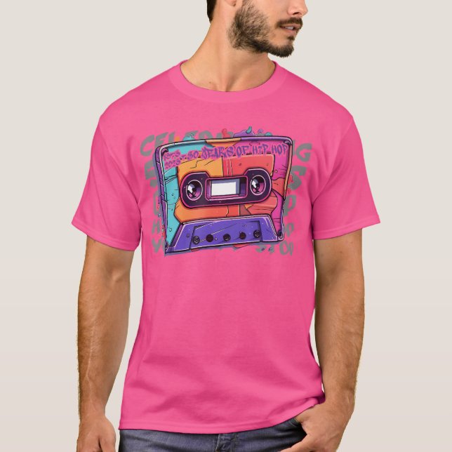Feiern von 50 Jahren Hip Hop bunt Graffiti T-Shirt (Vorderseite)