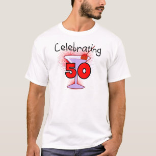 Feiern von 50 T-Shirts und von Geschenken