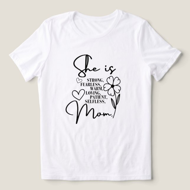 Feiern von Supermutter an jedem T - Shirt (Design Vorderseite)