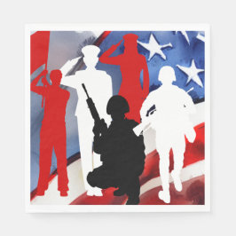 Feiern von Veteranen Serviette