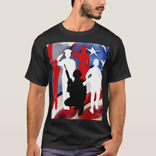 Feiern von Veteranen T-Shirt (Vorderseite)