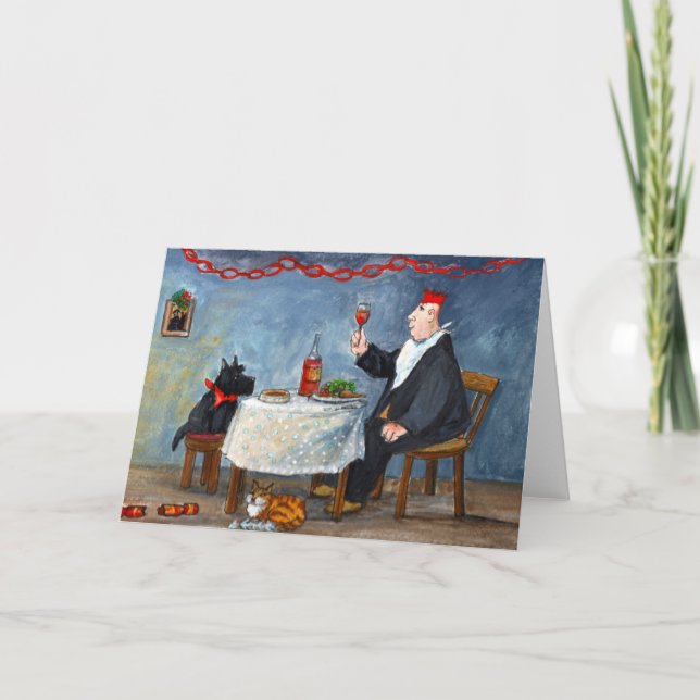 Feiern von Weihnachten (Vorderseite)