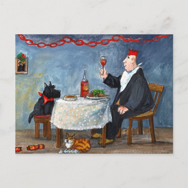 Feiern von Weihnachten (Vorderseite)