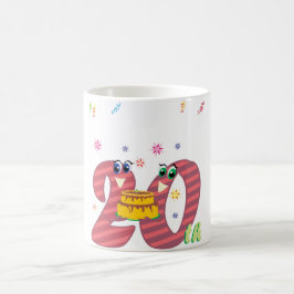 Feiern von zwanzig Jahren Kaffeetasse