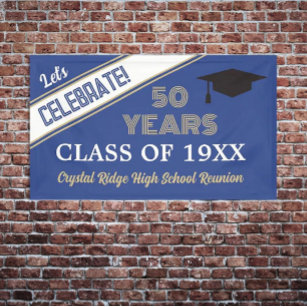 FEIERN! Wiedersehen Banner der 50-jährigen Klasse