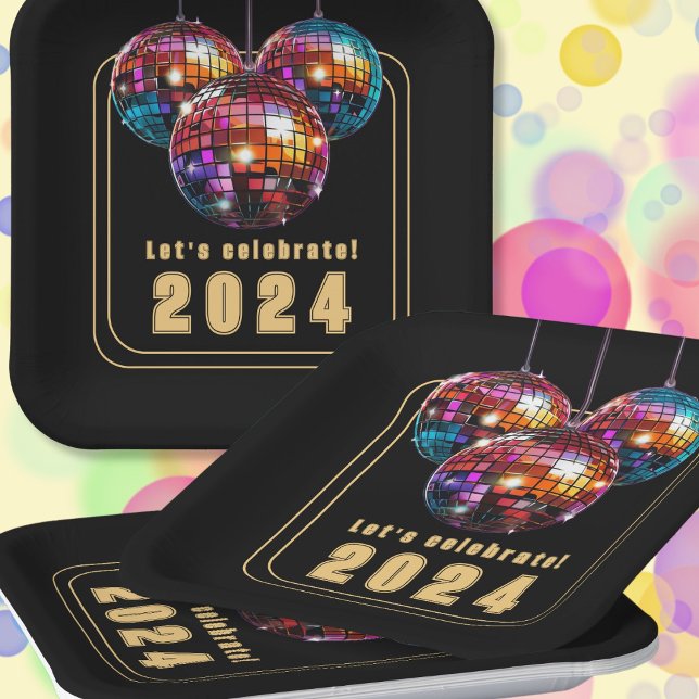 Feiern wir 2024 pappteller (Von Creator hochgeladen)