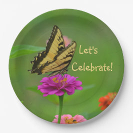 Feiern wir Butterfly Pappteller