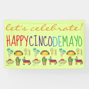 Feiern wir Cinco de Mayo Fiesta Party Decor Banner