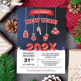 Feiern wir das Party des Neujahrs Einladung