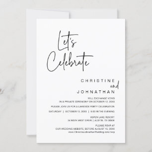 Feiern wir das Party zum Hochzeitsessen Einladung