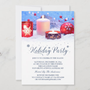 Feiern wir die Saison Graceful Holiday Party Einladung