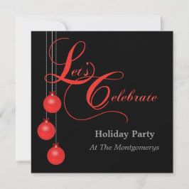 Feiern wir die Weihnachtszeit-Party Einladung