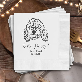 Feiern wir eine Party - Benutzerdefinierte Hund ge Serviette