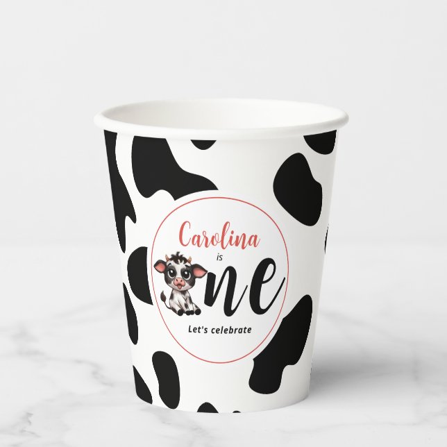 Feiern wir einen ersten Geburtstag Pappbecher (Vorderseite)