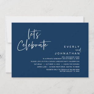 Feiern wir, Einladung zum Hochzeitstag-Party