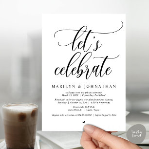 Feiern wir Hochzeitstag Abendessen Tanz Einladung